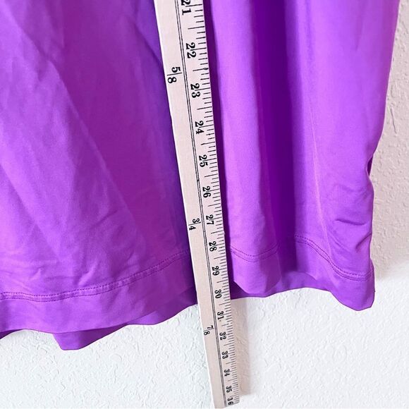 FootJoy FJ Men's Golf Polo Shirt Size M Short Sleeve Logo Purple - Picture 2 of 7